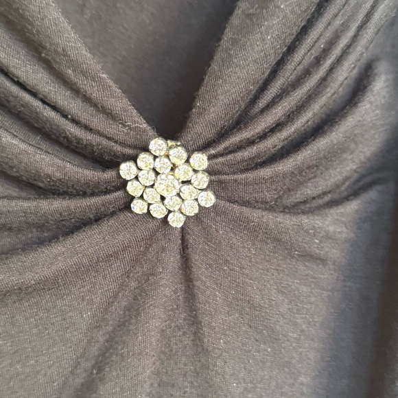 Y2K Mossimo Black Ruched Top - Picture 2 of 4